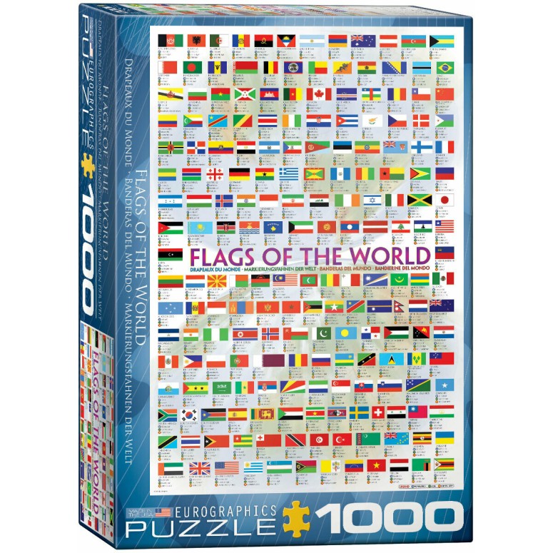 PUZZLE 1000 pcs Bandeiras - Eurographics