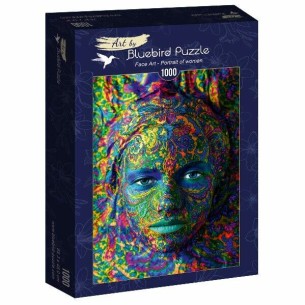PUZZLE 1000 pcs - Face Art - Retrato de Mulher - BLUEBIRD