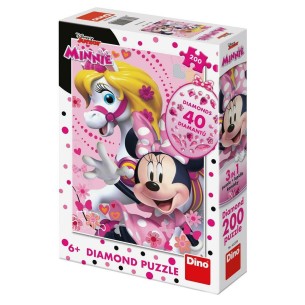 PUZZLE 200 pcs DIAMONDS Minnie Mouse - Disney - DINO