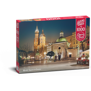 PUZZLE 1000 pcs - Market Square in Cracow - CHERRY PAZZI