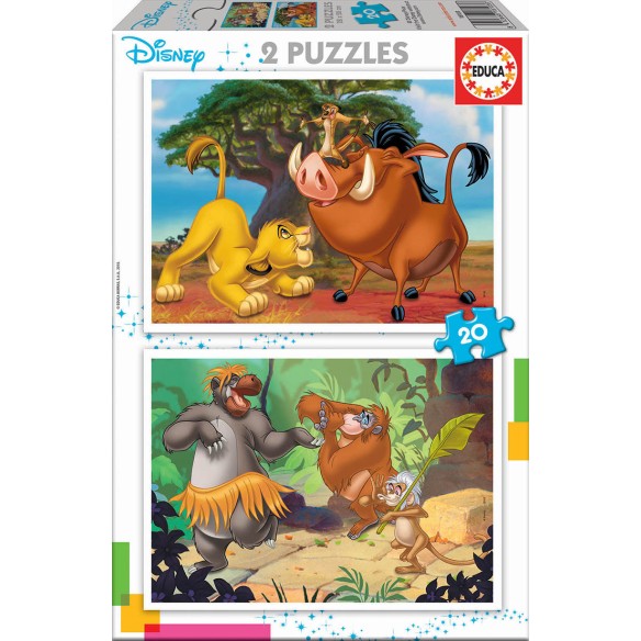 EDUCA PUZZLE REI LEÃO 2X48 PEÇAS