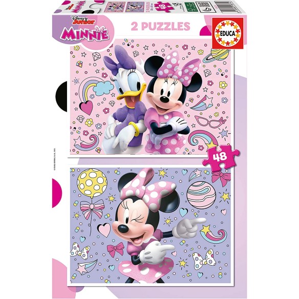 Puzzle en bois 2x50 Mickey & Friends Educa 18880