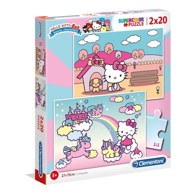 PUZZLE Hello Kitty 2x20 pcs - CLEMENTONI