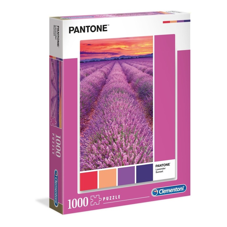PUZZLE 1000 pcs Coleção Pantone 2 - LAVANDA - CLEMENTONI