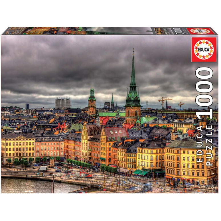 PUZZLE 1000 pcs Vistas de Estocolmo - EDUCA