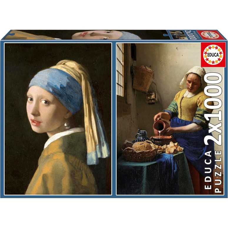 PUZZLE 2x1000 pcs Vermeer - EDUCA